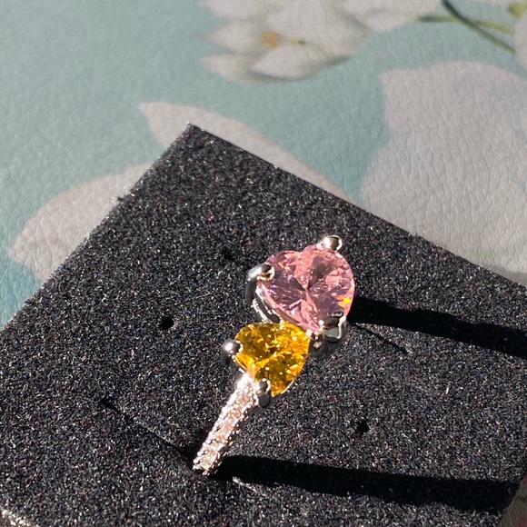 Hearts shaped sterling silver ring 💛💗💍✨ - Picture 5 of 7